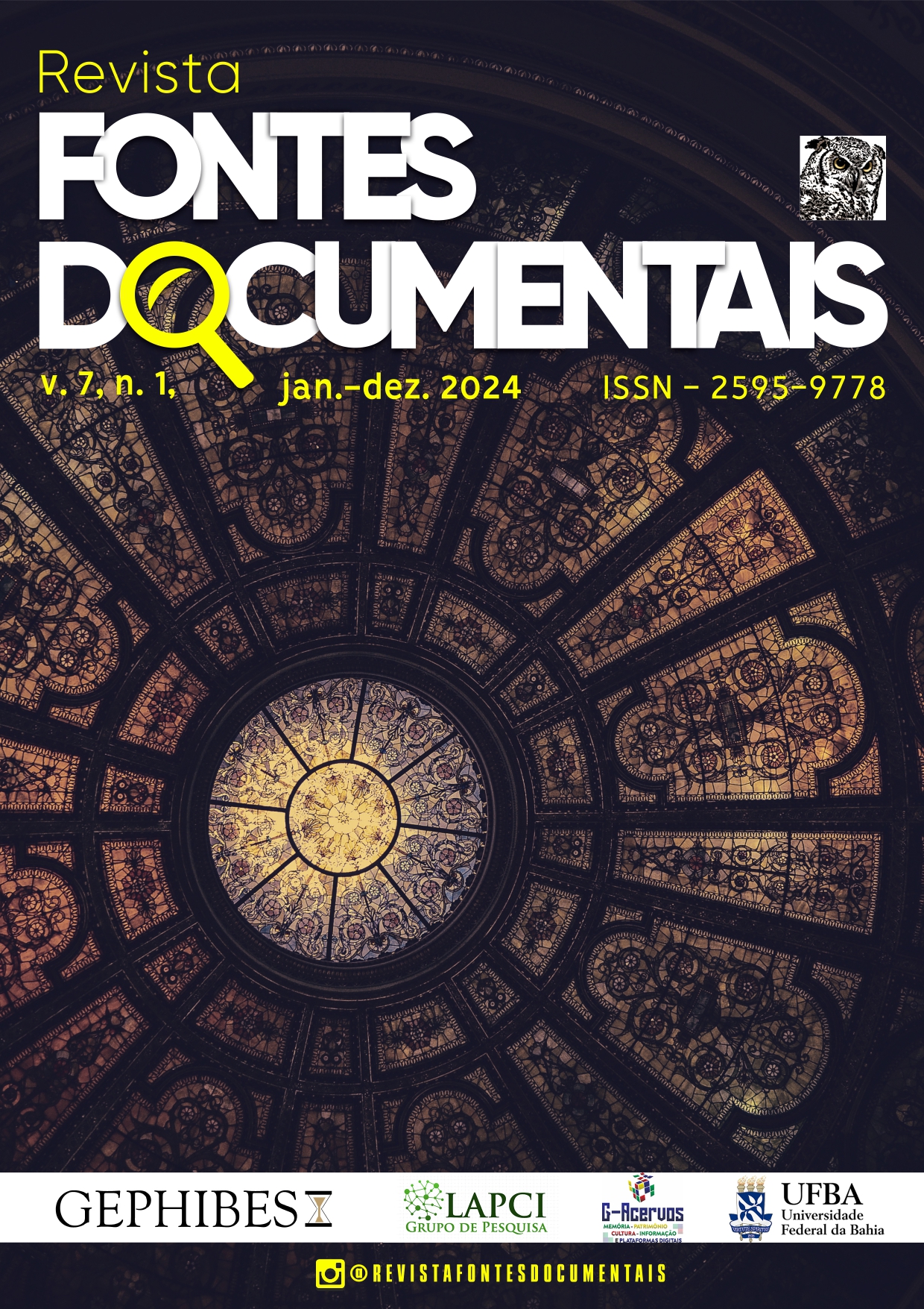 					Ver Vol. 7 Núm. 1 (2024): Revista Fontes Documentais (RFD) -  v.7, n.1, jan./dez., 2024 (Fluxo contínuo)
				