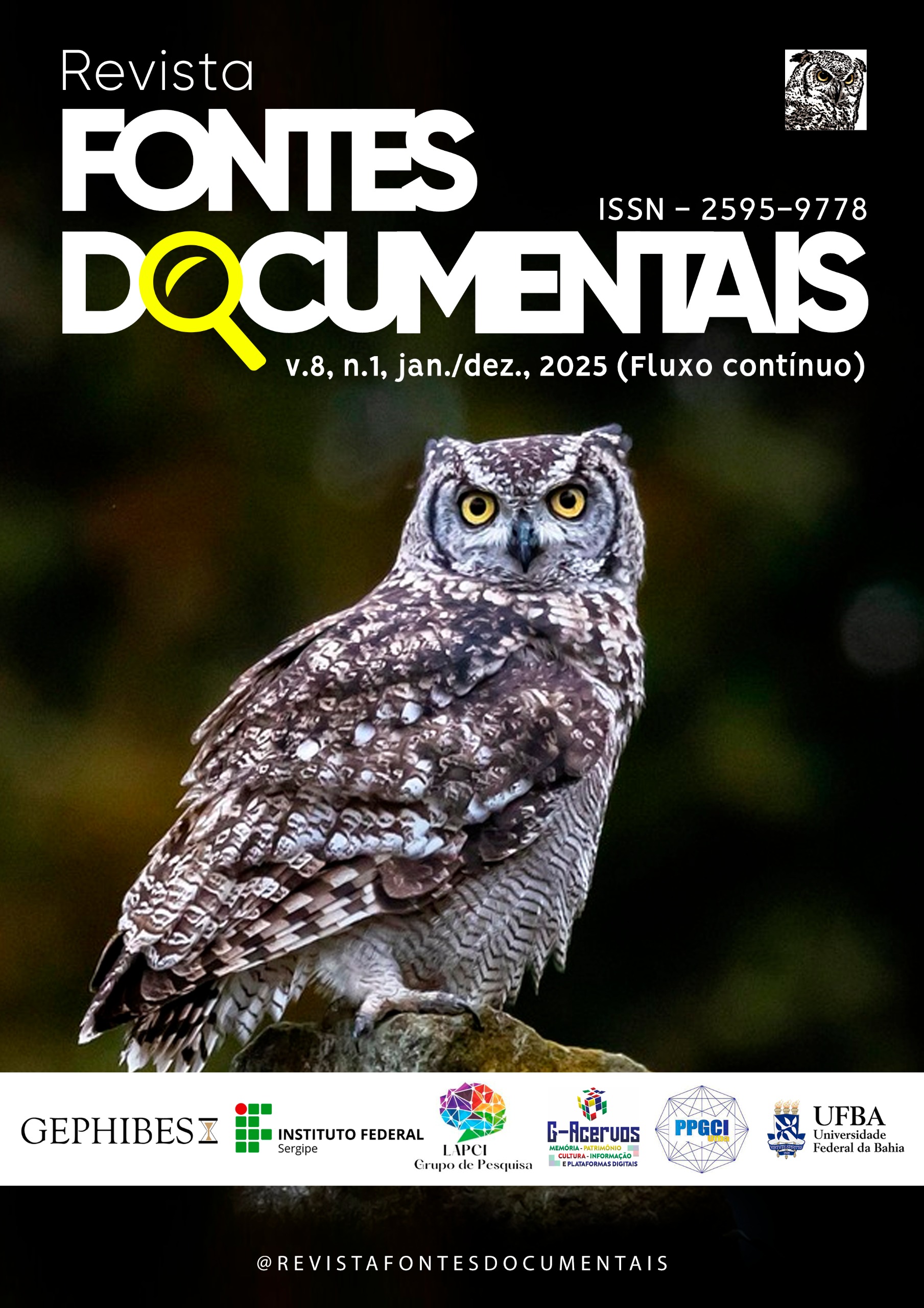 					View Vol. 8 No. 1 (2025): Revista Fontes Documentais (RFD) -  v.8, n.1, jan./dez., 2025 (Fluxo contínuo)
				