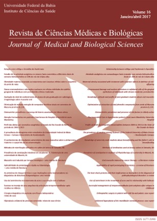 					View Vol. 16 No. 1 (2017): REVISTA DE CIÊNCIAS MÉDICAS E BIOLÓGICAS
				