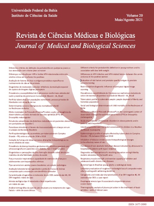 					View Vol. 20 No. 2 (2021): Revista de Ciências Médicas e Biológicas
				