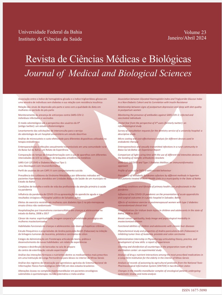 					View Vol. 23 No. 1 (2024): Revista de Ciências Médicas e Biológicas
				