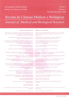 					Afficher Vol. 8 No 3 (2009): Revista de Ciências Médicas e Biológicas
				